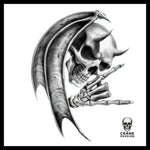 Sticker Skull Gothique - Crâne Passion
