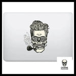 Sticker Skull Hipster - Crâne Passion