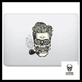 Sticker Skull Hipster - Crâne Passion