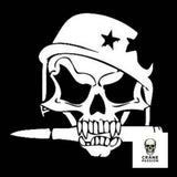 Sticker Skull Militaire - Crâne Passion