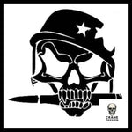Sticker Skull Militaire - Crâne Passion