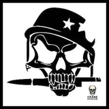 Sticker Skull Militaire - Crâne Passion