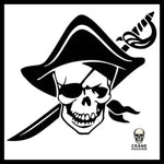 Sticker Skull Sabre - Crâne Passion