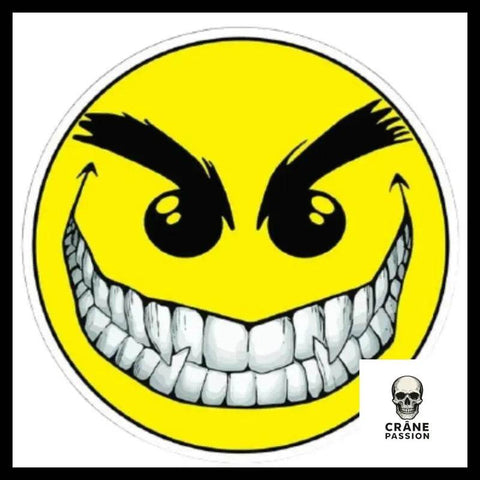 Sticker Smiley - Crâne Passion