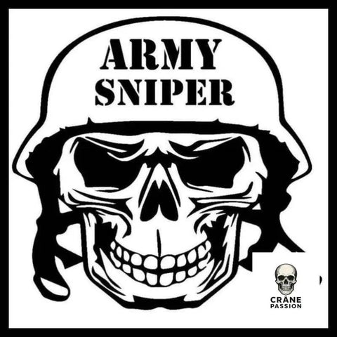 Sticker Sniper - Crâne Passion