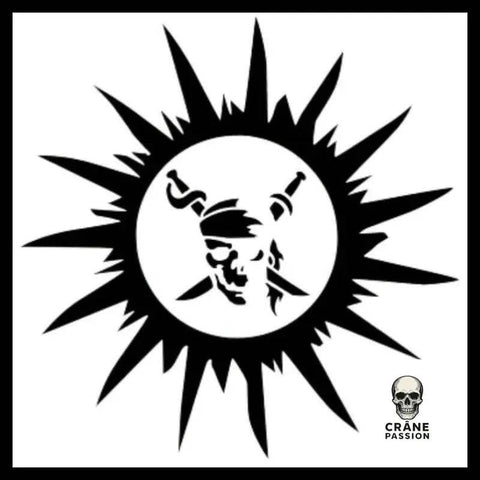 Sticker Soleil - Crâne Passion