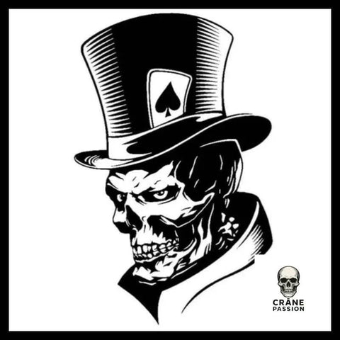 Sticker Squelette Art - Crâne Passion