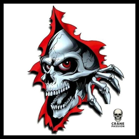Sticker Squelette Tueur - Crâne Passion