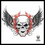 Sticker Tête de Mort Ailée - Crâne Passion