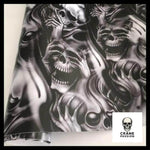 Sticker Tête de Mort Anarchie - Crâne Passion