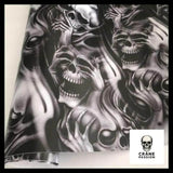 Sticker Tête de Mort Anarchie - Crâne Passion