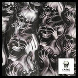 Sticker Tête de Mort Anarchie - Crâne Passion