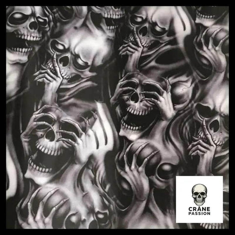 Sticker Tête de Mort Anarchie - Crâne Passion
