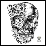 Sticker Tête de Mort Art - Crâne Passion