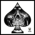 Sticker Tête de Mort As de Pique - Crâne Passion