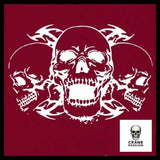 Sticker Tête de Mort Biker - Crâne Passion