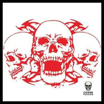 Sticker Tête de Mort Biker - Crâne Passion