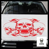 Sticker Tête de Mort Biker - Crâne Passion