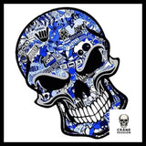 Sticker Tête de Mort Bleue - Crâne Passion