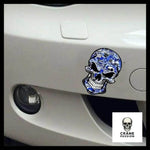 Sticker Tête de Mort Bleue - Crâne Passion