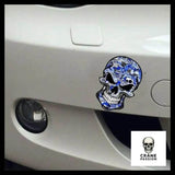 Sticker Tête de Mort Bleue - Crâne Passion