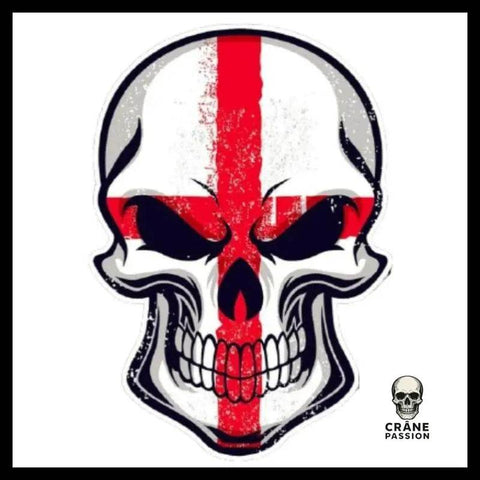 Sticker Tête de Mort Chine - Crâne Passion