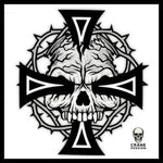Sticker Tête de Mort Gothique - Crâne Passion
