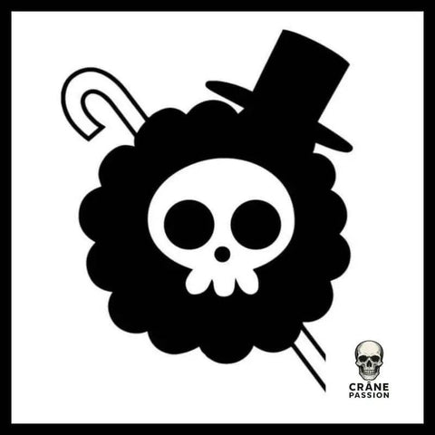 Sticker Tête de Mort Kawaii - Crâne Passion