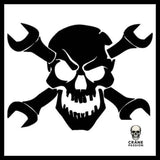 Sticker Tête de Mort Mécanique - Crâne Passion