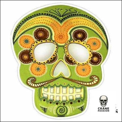 Sticker Tête de Mort Mexicaine Calavera - Crâne Passion