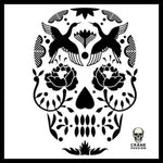 Sticker Tête de Mort Mexicaine Dessin - Crâne Passion