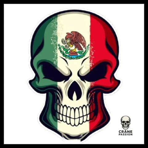 Sticker Tête de Mort Mexique - Crâne Passion