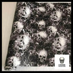 Sticker Tête de Mort Noir et Blanc - Crâne Passion