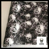 Sticker Tête de Mort Noir et Blanc - Crâne Passion