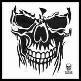 Sticker Tête de Mort Or - Crâne Passion