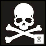 Sticker Tête de Mort Os - Crâne Passion