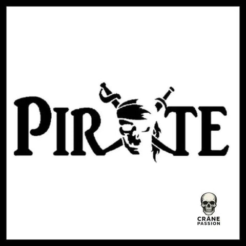 Sticker Tête de Mort Pirate - Crâne Passion