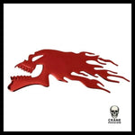 Sticker Tête de Mort Rouge - Crâne Passion
