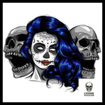 Sticker Tête de Mort Santa Muerte - Crâne Passion