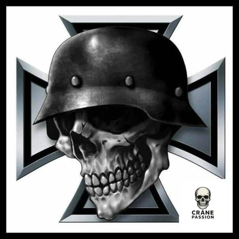 Sticker Tête de Mort Soldat - Crâne Passion