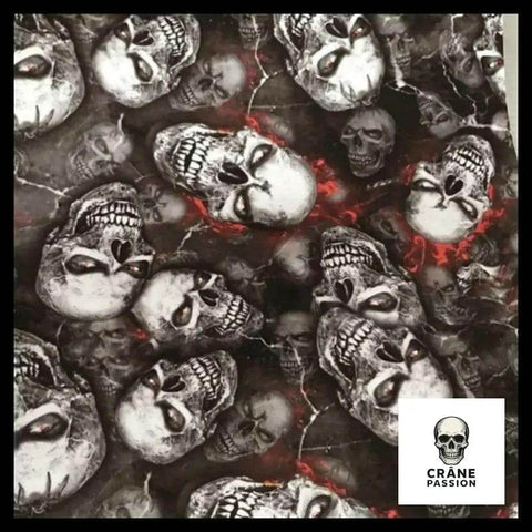 Sticker Tête de Mort Souriante - Crâne Passion