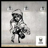 Sticker Tête de Mort Tagueuse - Crâne Passion