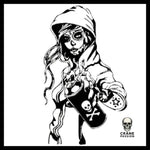 Sticker Tête de Mort Tagueuse - Crâne Passion
