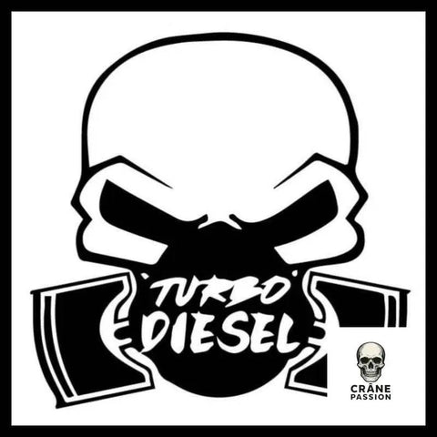 Sticker Turbo - Crâne Passion