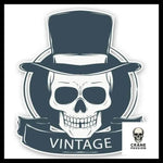 Sticker Vintage - Crâne Passion