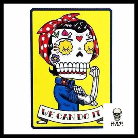 Sticker We Can Do It - Crâne Passion