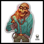 Sticker Zombie - Crâne Passion