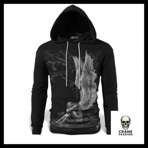 Sweat Ange Déchu - Crâne Passion