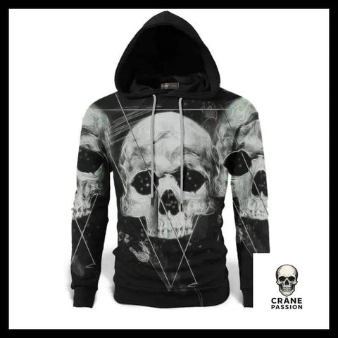 Sweat Capuche Squelette - Crâne Passion
