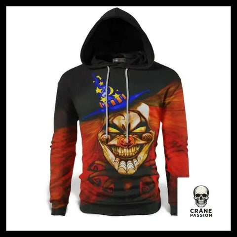 Sweat Crâne Clown - Crâne Passion